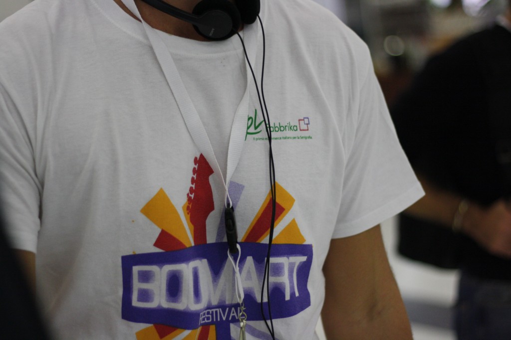 Boomart Festival stampa magliette