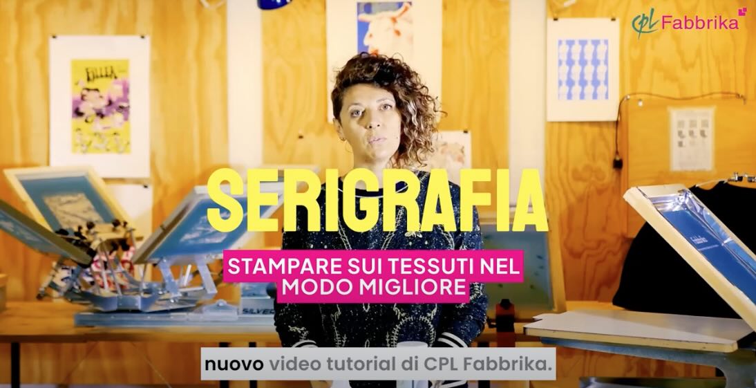 video serigrafia stampare su tessuto